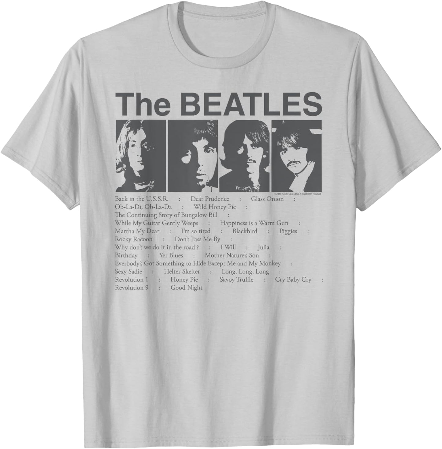 The Beatles - Song List T-Shirt - T-Shirt | Ash