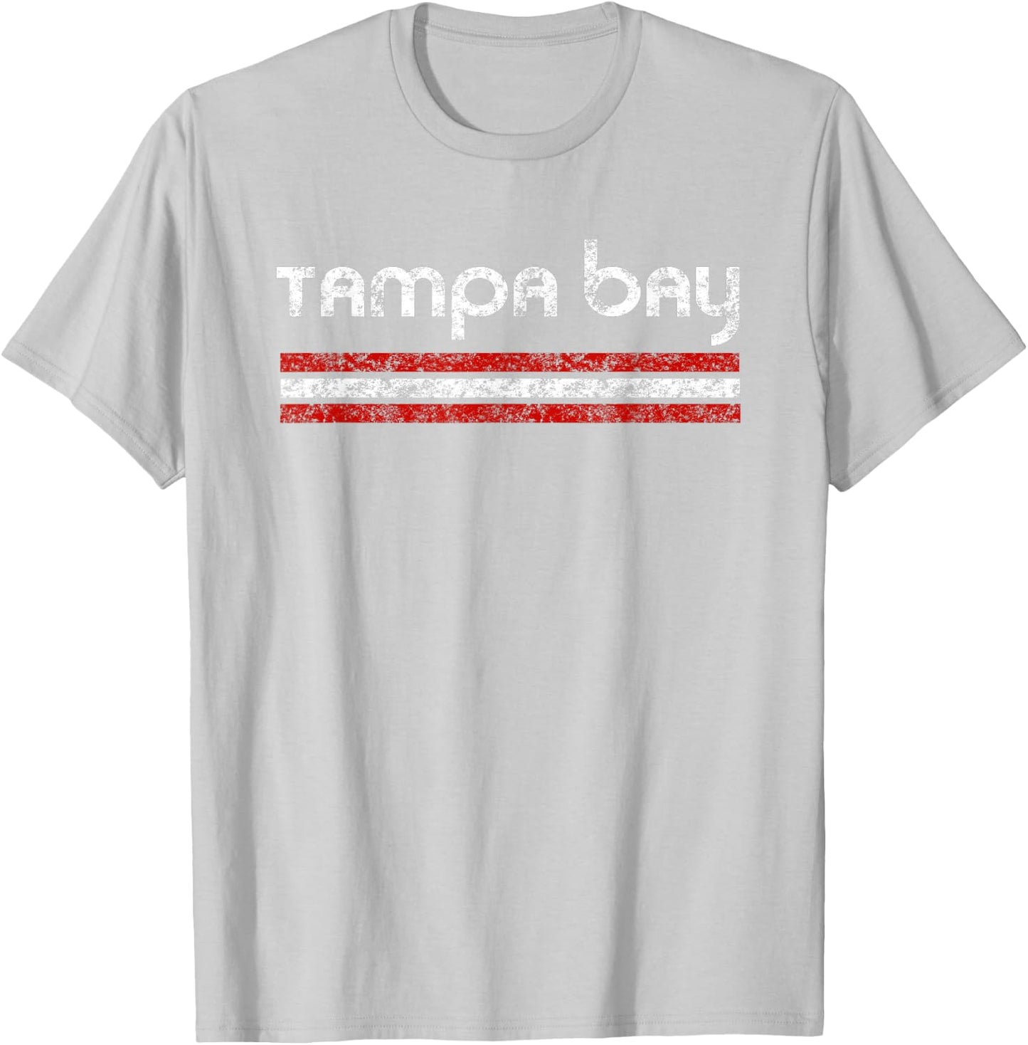 Tampa Bay Florida Retro Vintage Weathered Throwback T-Shirt - T-Shirt | Ash