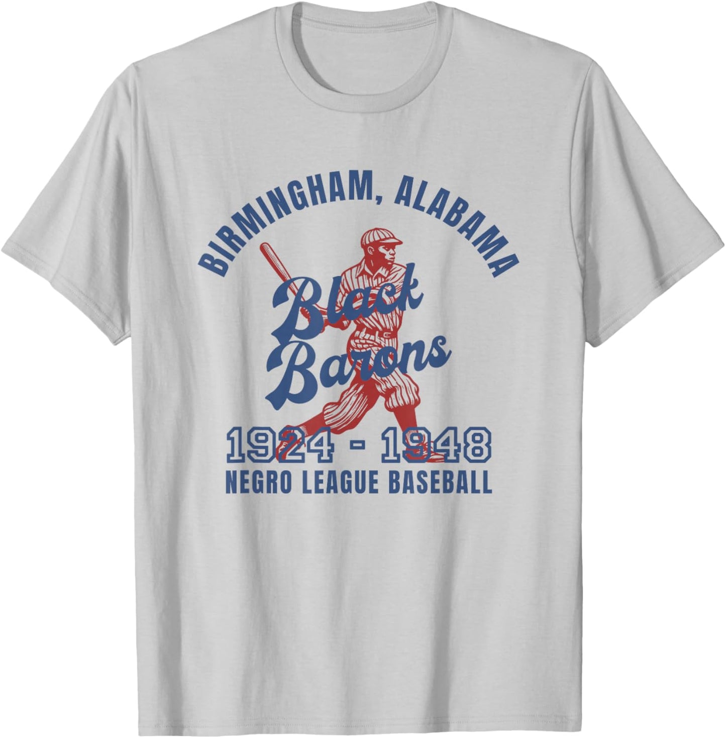 Birmingham Negro League Baseball Black History Month T-Shirt - T-Shirt | Ash