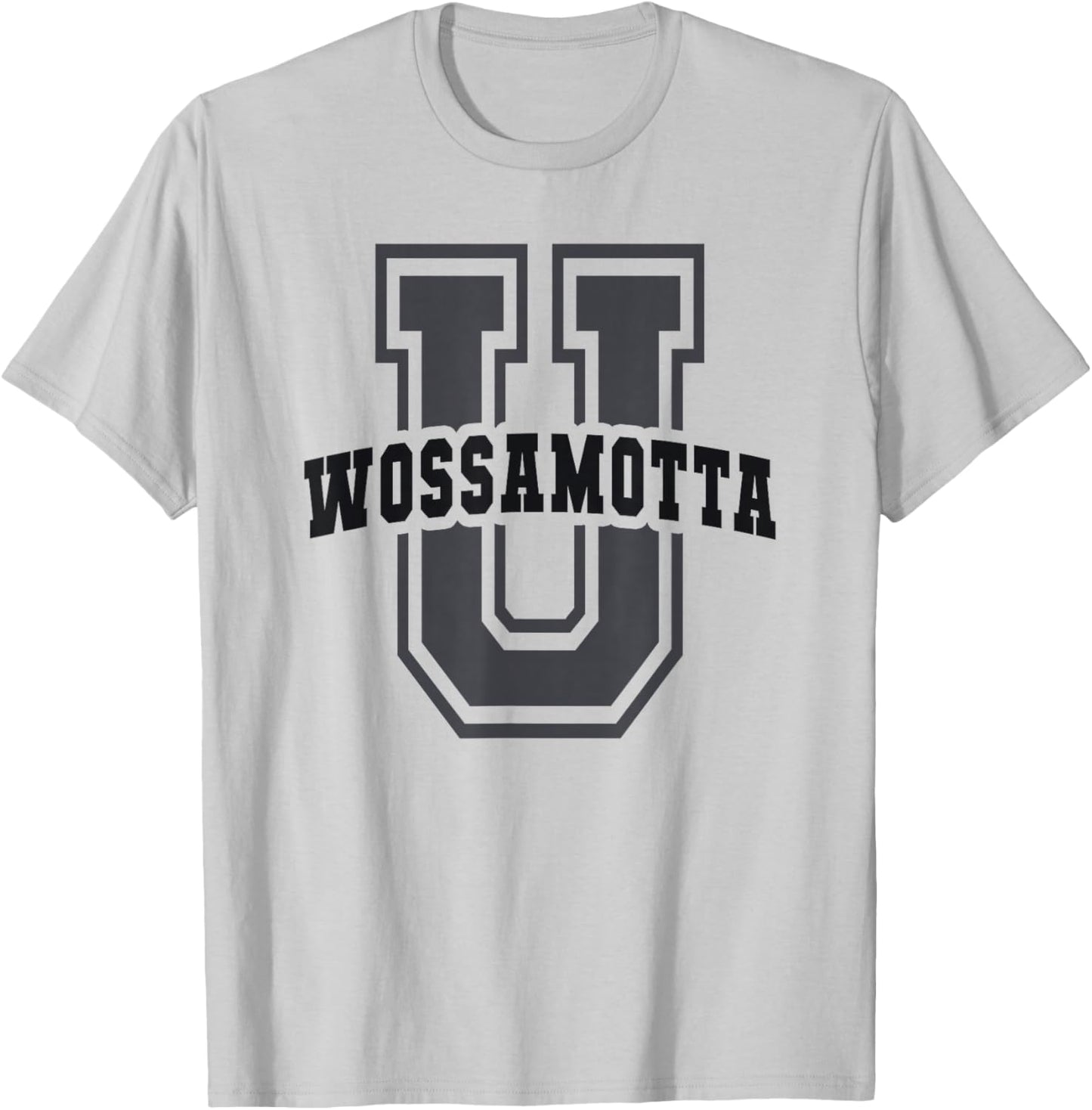 Sarcastic WOSSAMOTTA University Academy Cheerleader Game On T-Shirt - T-Shirt | Ash