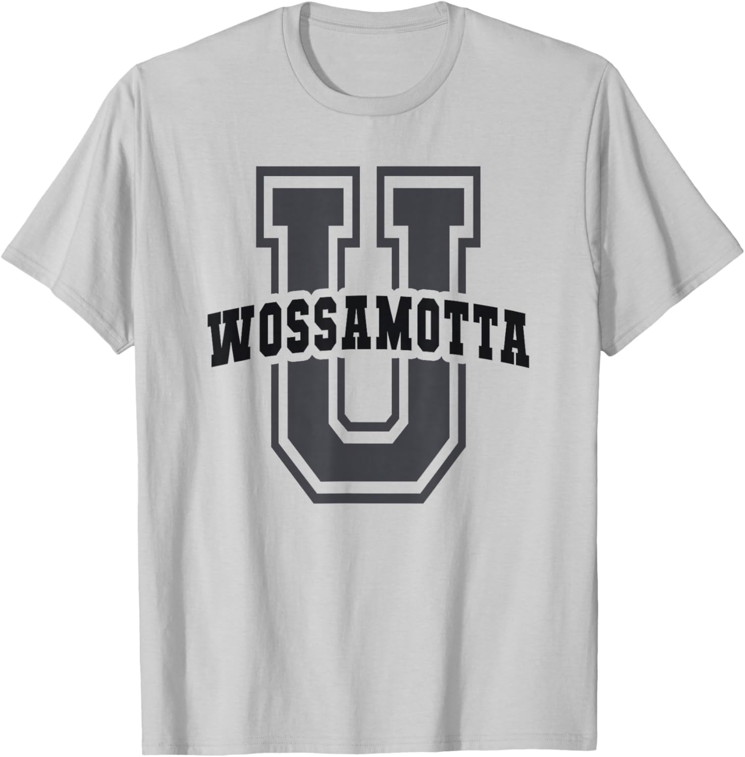 Sarcastic WOSSAMOTTA University Academy Cheerleader Game On T-Shirt - T-Shirt | Ash