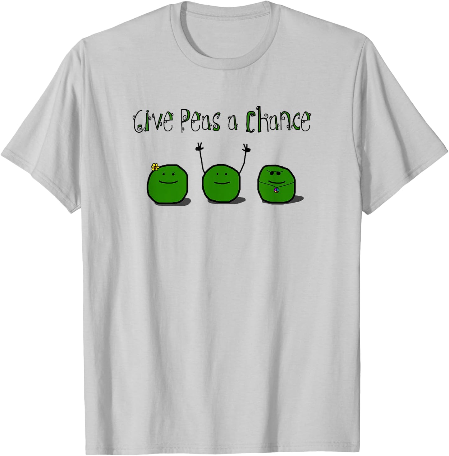 Give Peas a Chance Hippy T-Shirt - T-Shirt | Ash