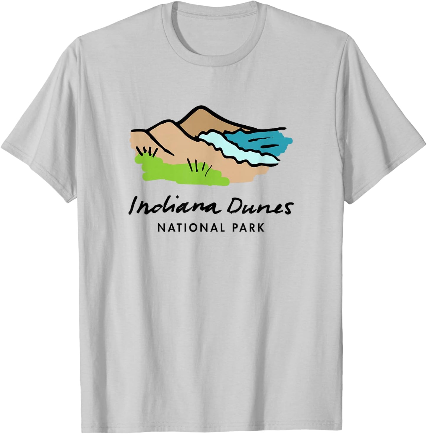 Family Vacation design - Retro Indiana Dunes National Park T-Shirt - T-Shirt | Ash