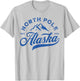 North Pole Alaska AK Vintage Mountains Vacation Souvenir T-Shirt - T-Shirt | Ash