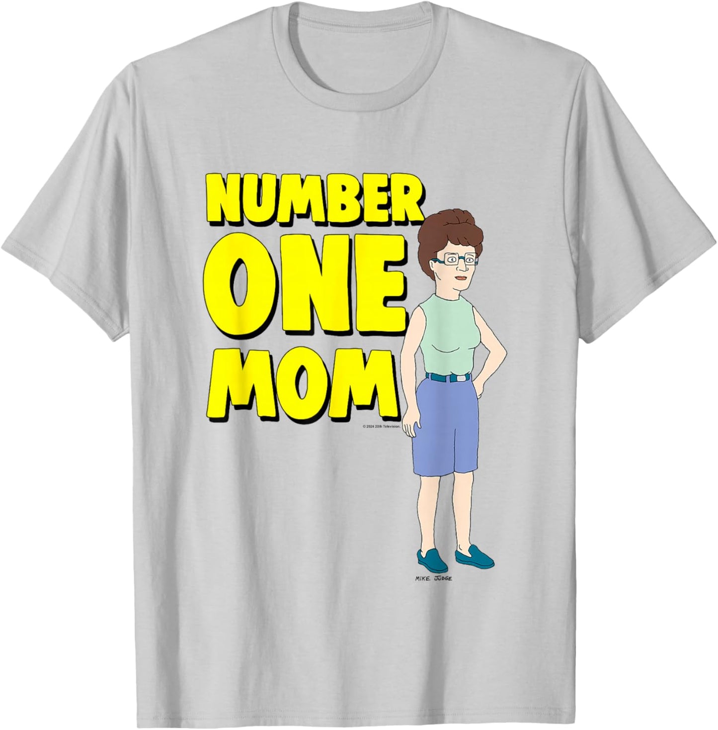 King of The Hill Mother's Day Number One Mom Peggy Big Logo T-Shirt - T-Shirt | Ash