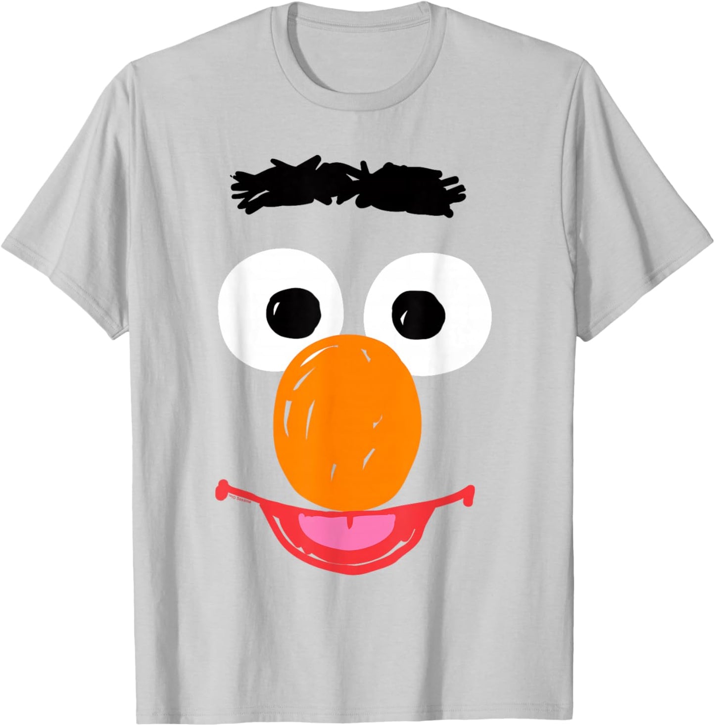 Sesame Street Bert Crayon Sketch Halloween Costume T-Shirt - T-Shirt | Ash