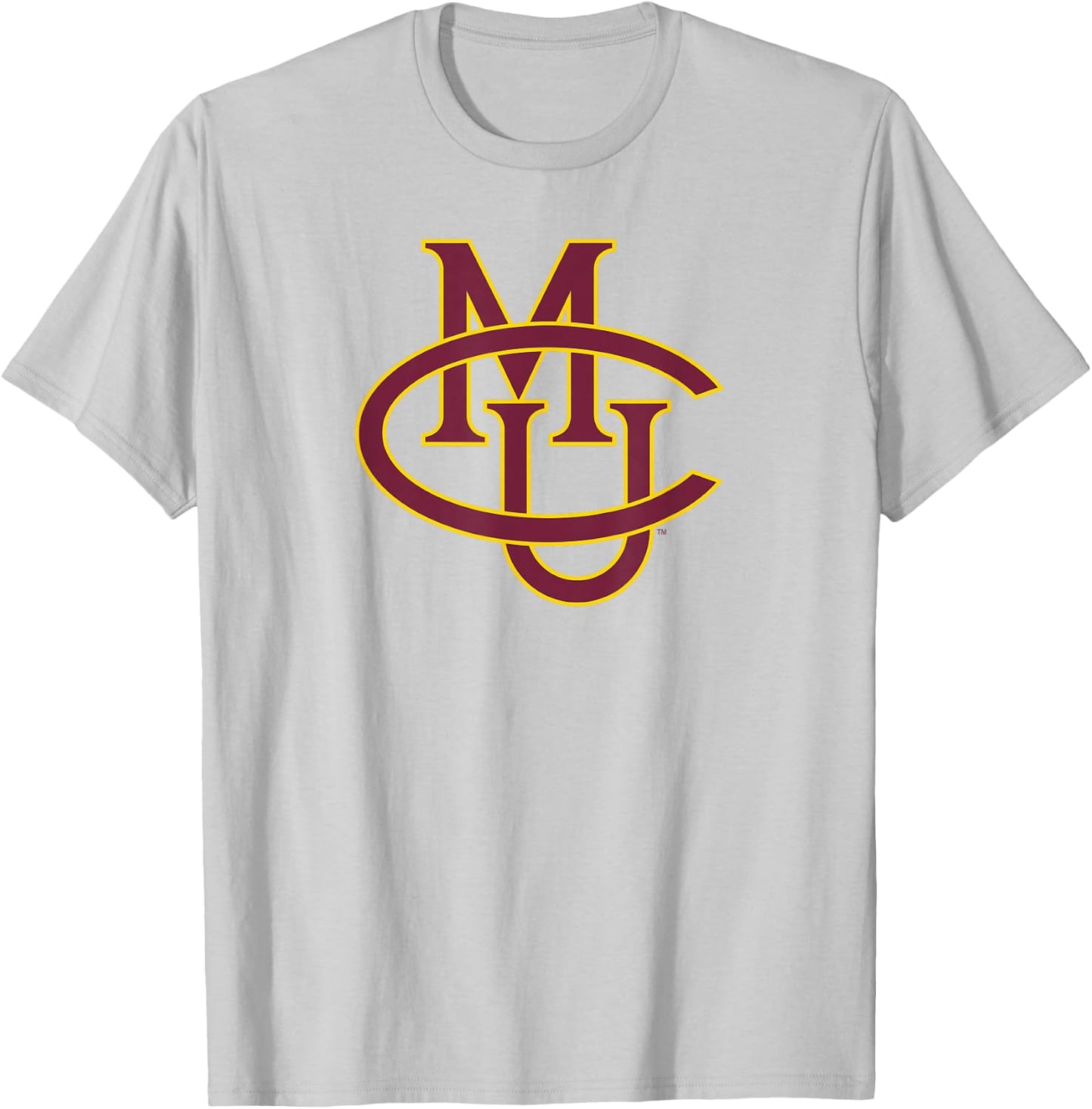 Colorado Mesa University Mavericks Interlocking CMU T-Shirt - T-Shirt | Ash