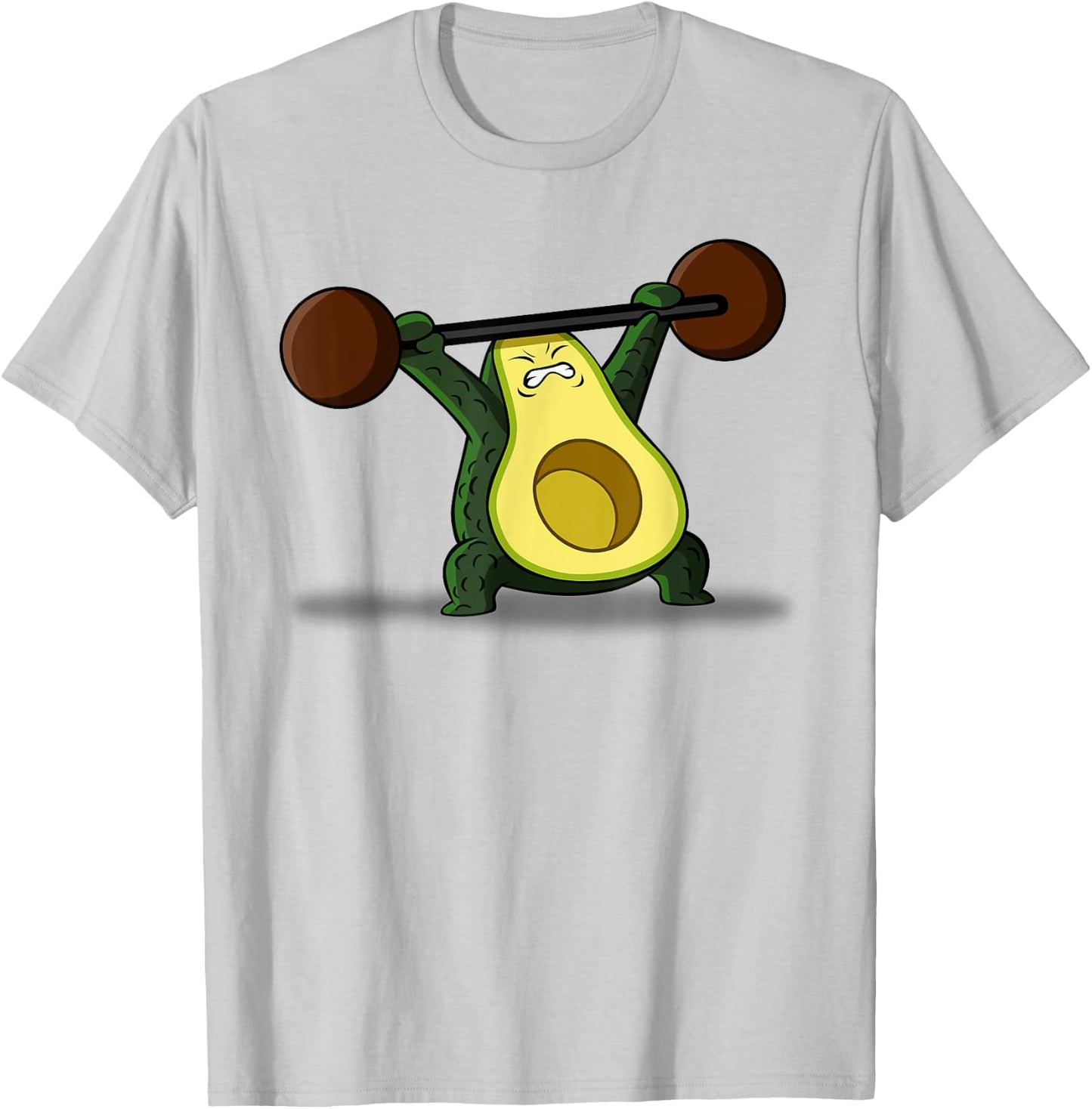 Avocado lifting weights T-Shirt - T-Shirt | Ash