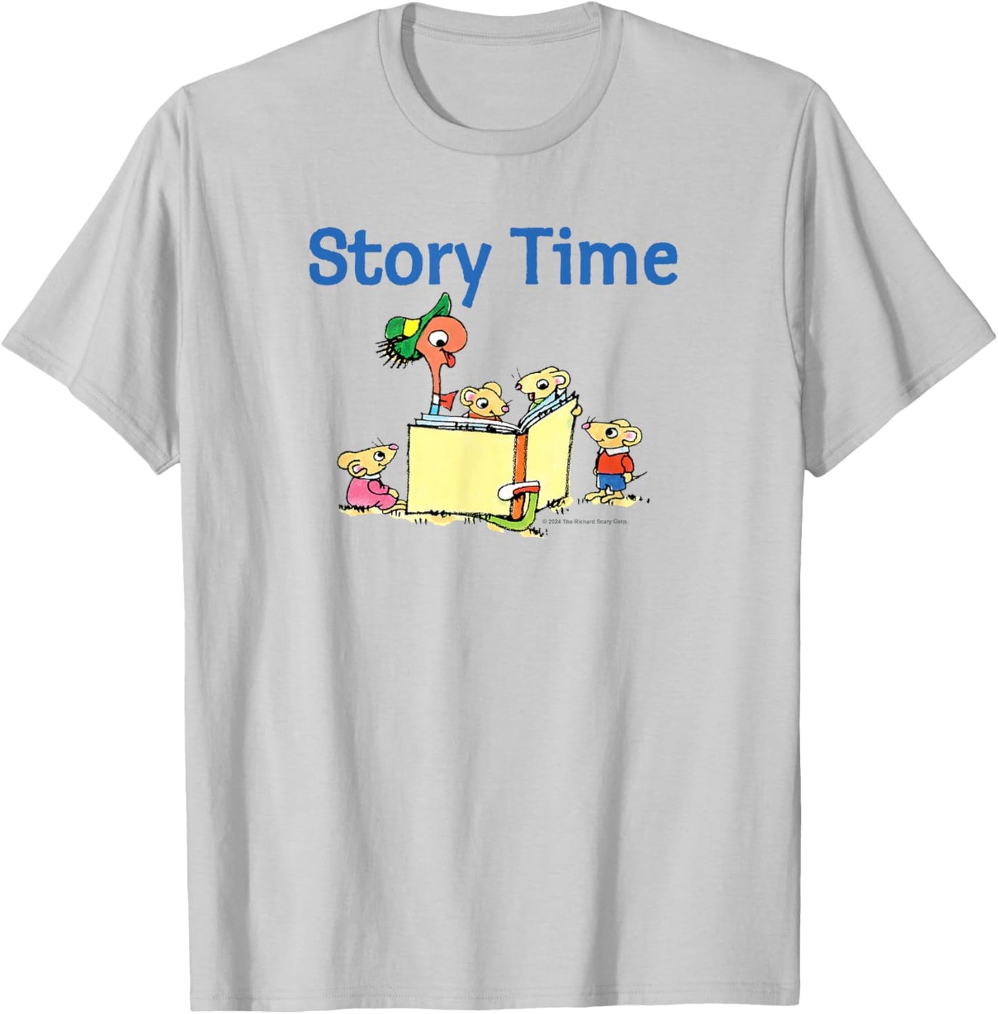 Richard Scarry Story Time T-Shirt - T-Shirt | Ash