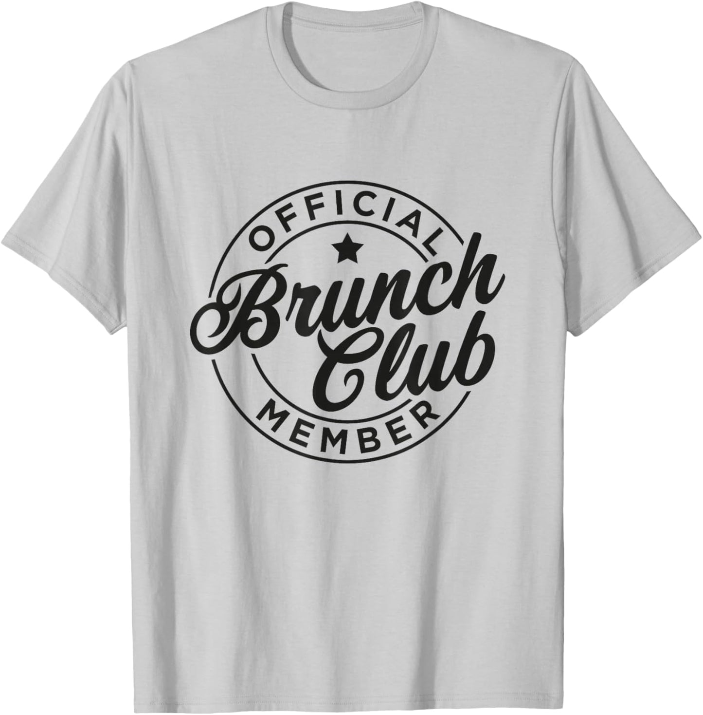 Brunch Club Official Member T-Shirt - T-Shirt | Ash