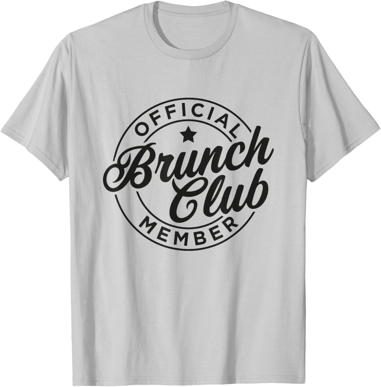 Brunch Club Official Member T-Shirt - T-Shirt | Ash