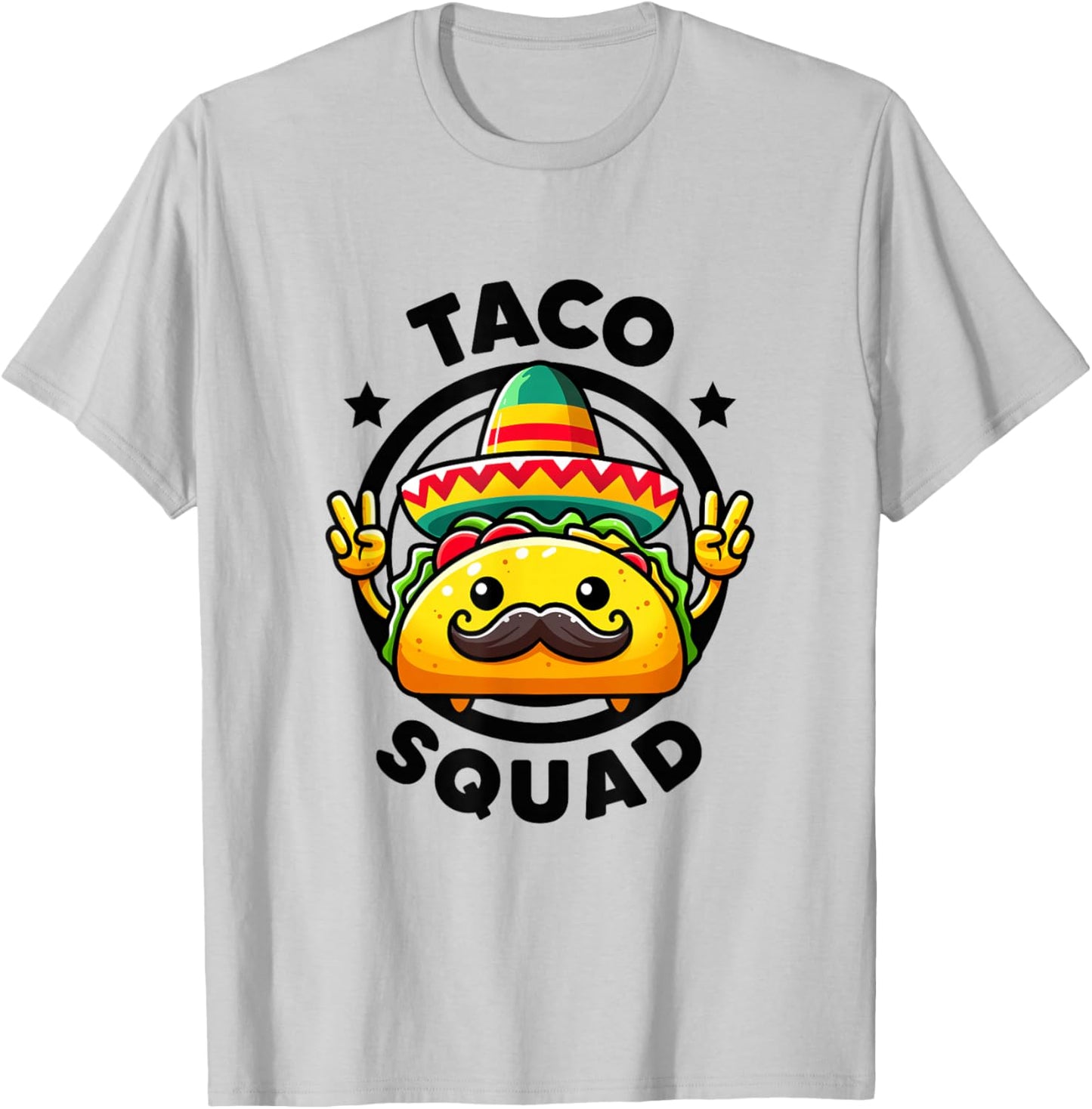 Taco Squad Funny Mexican Taco Tuesday Taco 'Bout Team Taco T-Shirt - T-Shirt | Ash
