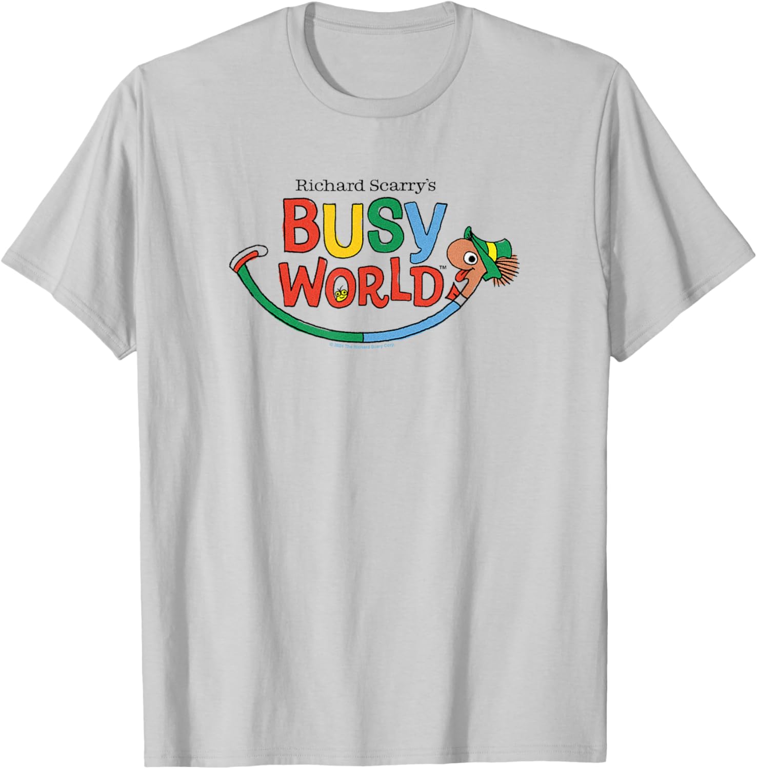 Richard Scarry Busy World T-Shirt - T-Shirt | Ash