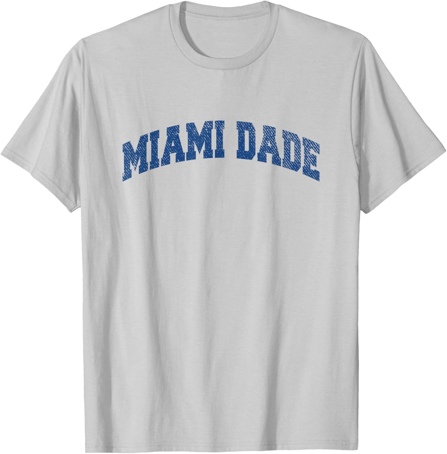Miami Dade Sports Classic Varsity College Style T-Shirt - T-Shirt | Ash