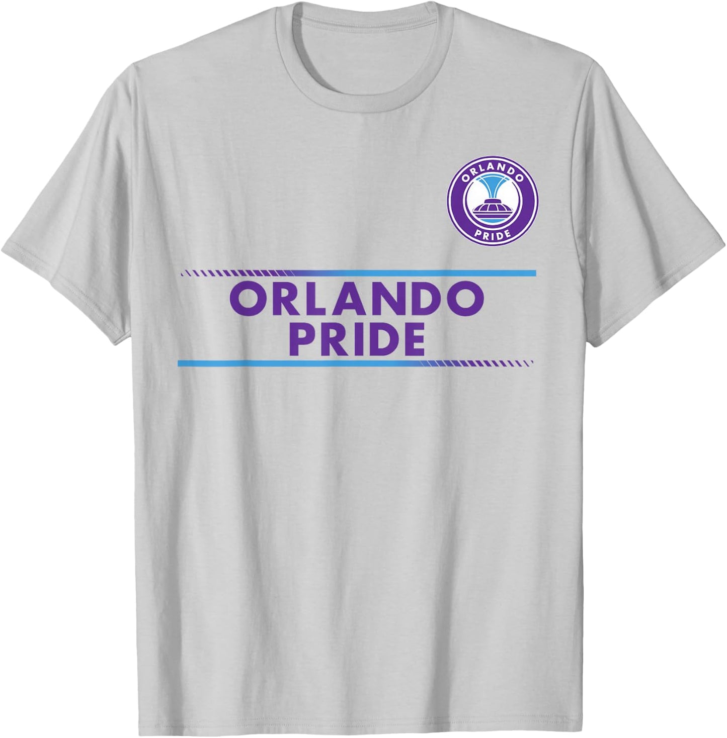 Officially Licensed Orlando Pride Soccer NWSL Apparel T-Shirt - T-Shirt | Ash