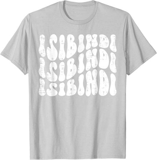 Isibindi - Groovy Wavy Style School Spirit Wear T-Shirt - T-Shirt | Ash