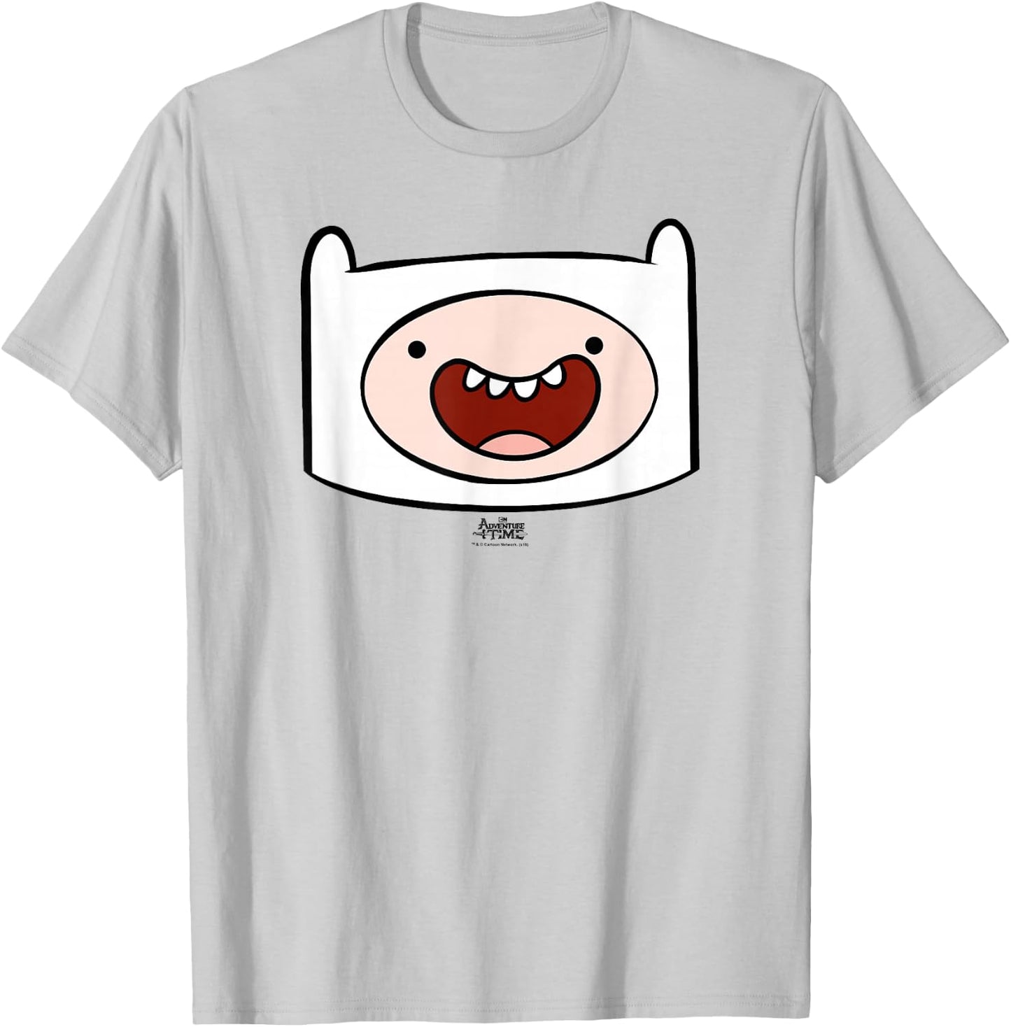 Adventure Time Finn Head T-Shirt - T-Shirt | Ash