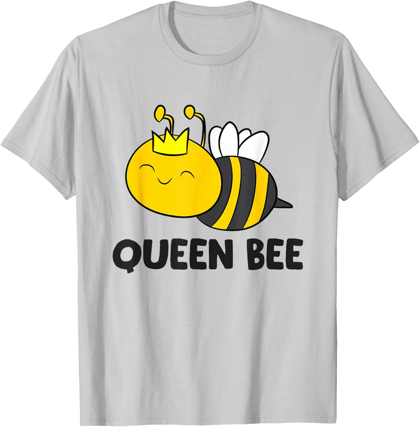 Queen Bee Funny Bee T-Shirt - T-Shirt | Ash