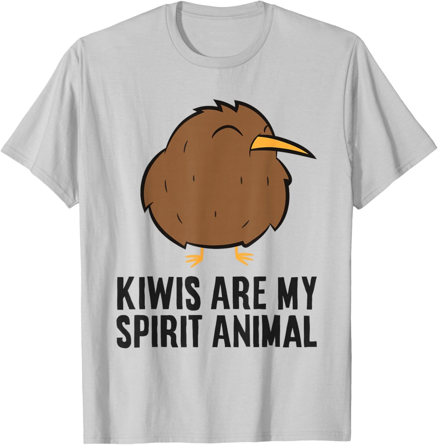 Kiwis Are My Spirit Animal Funny Kiwi T-Shirt - T-Shirt | Ash