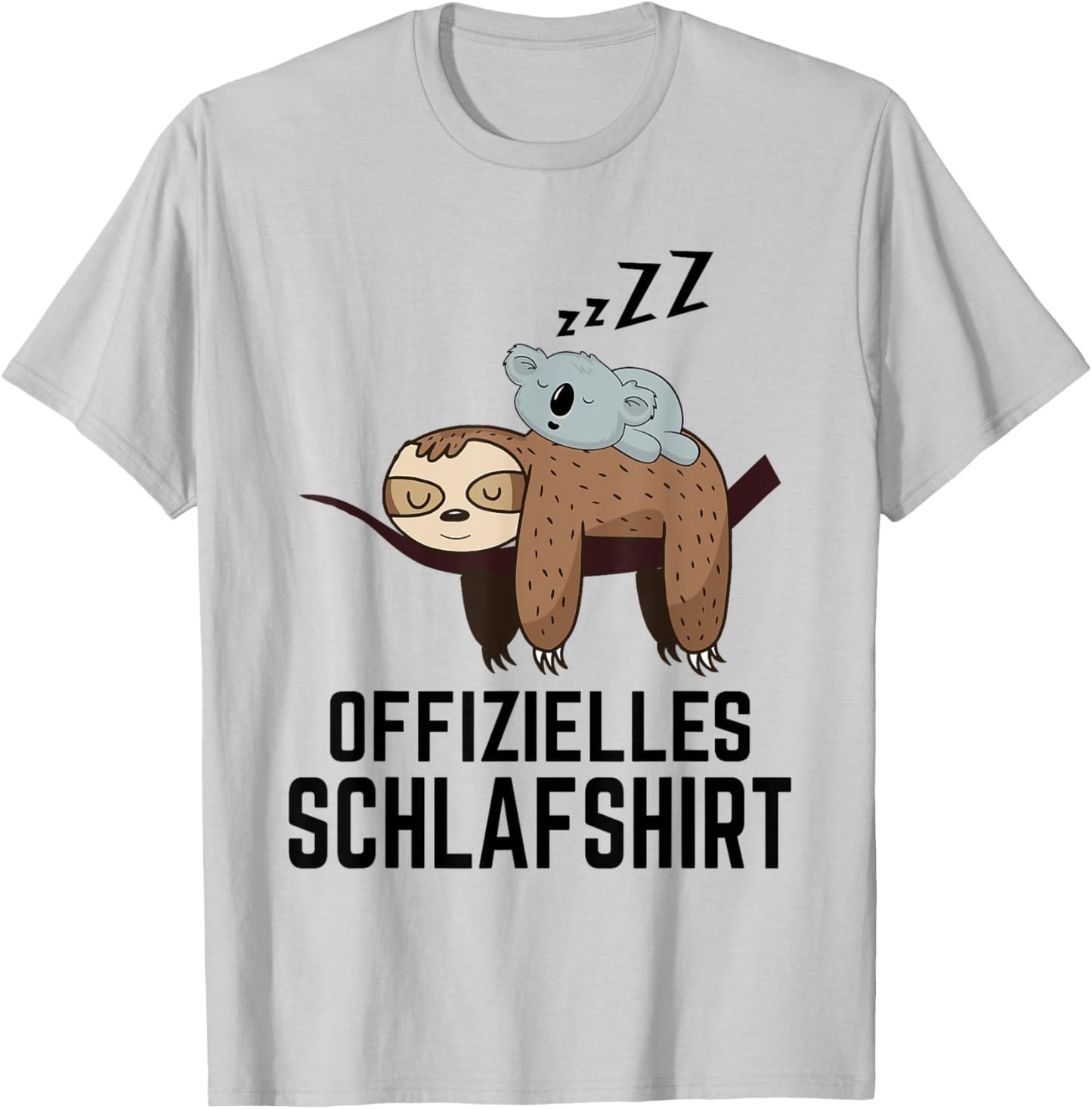 Official Sloth & Koala Sleep Shirt T-Shirt - T-Shirt | Ash