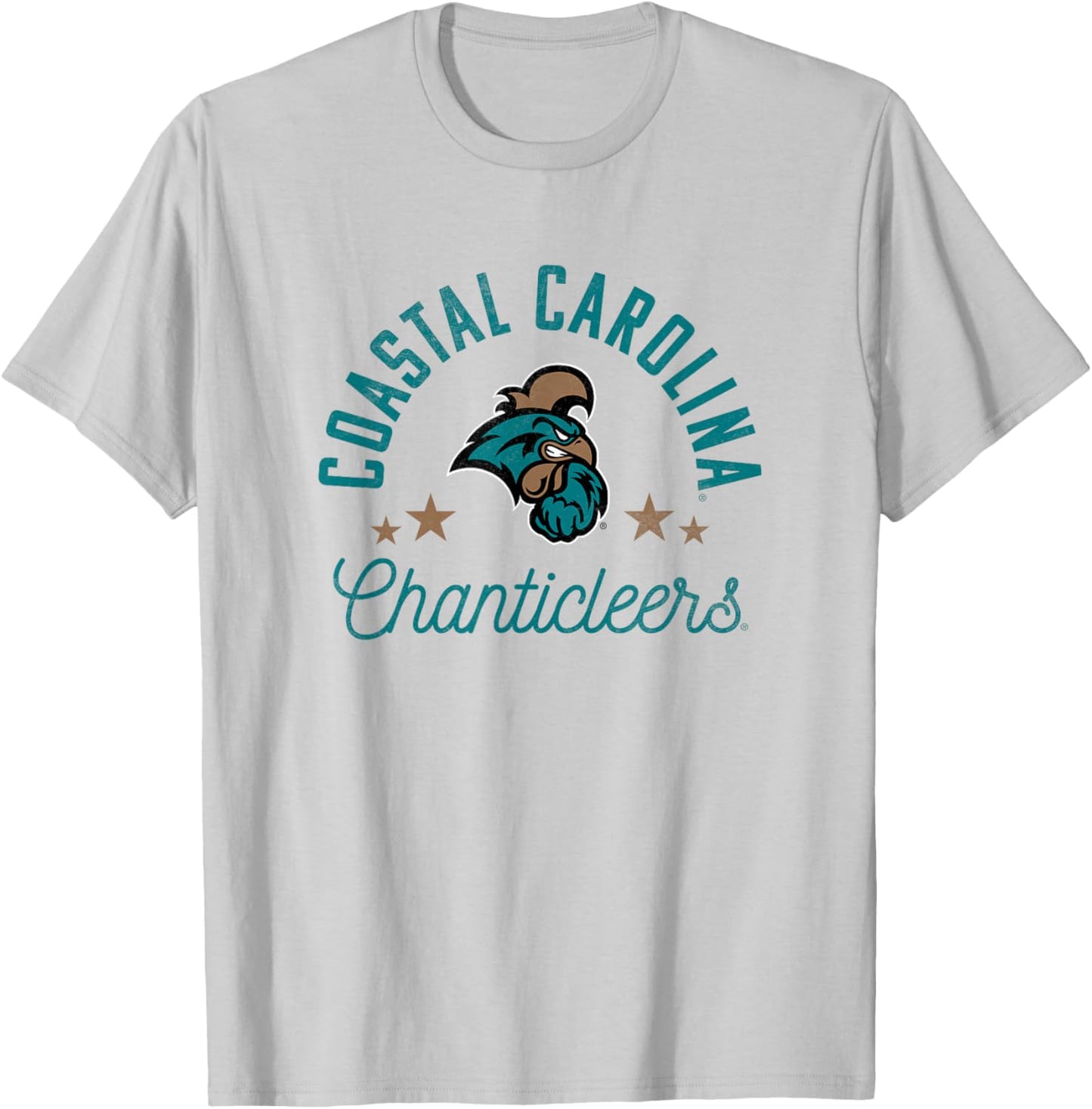 Coastal Carolina University CCU Star T-Shirt - T-Shirt | Ash