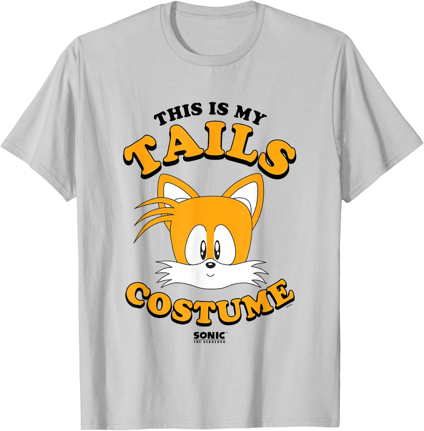 Sonic The Hedgehog Halloween This Is My Tails Retro Costume T-Shirt - T-Shirt | Ash