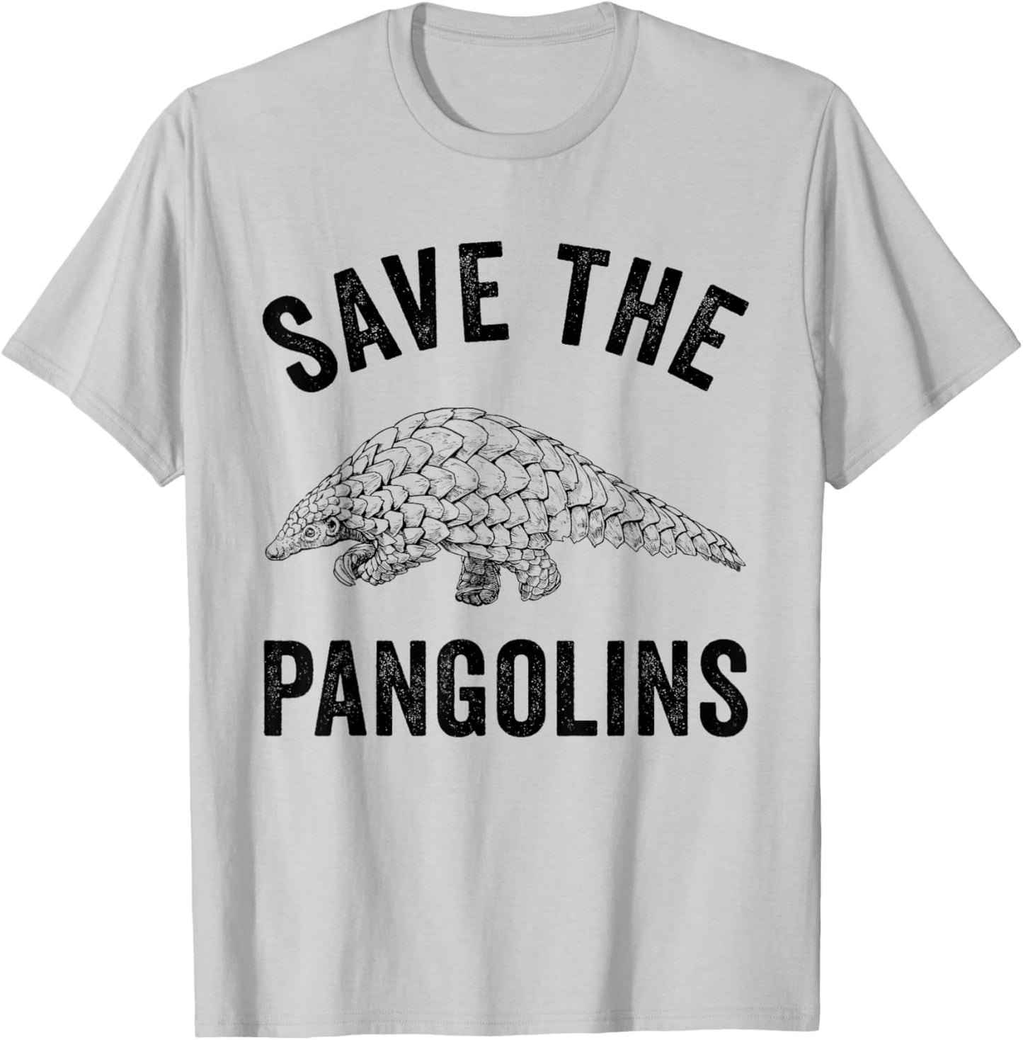 Save The Pangolins Funny Pangolin Lovers T-Shirt - T-Shirt | Ash
