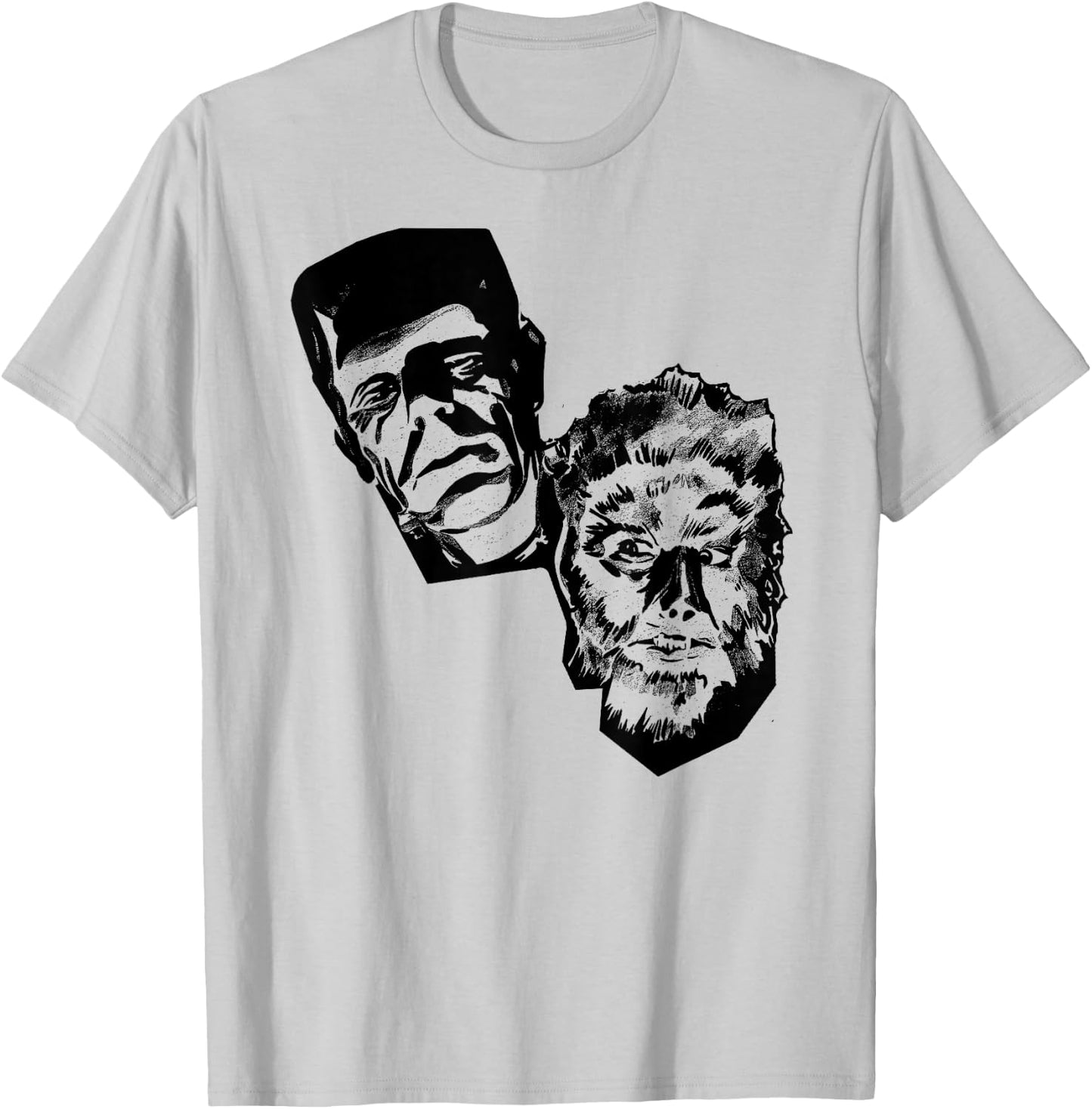 Classic Halloween Monster Poster Horror Movie Werewolf T-Shirt - T-Shirt | Ash