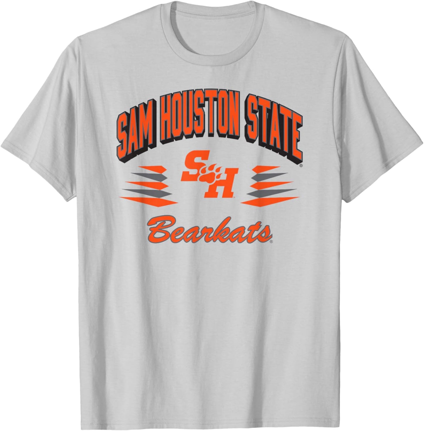 Sam Houston State Bearkats Retro Diamond White T-Shirt - T-Shirt | Ash