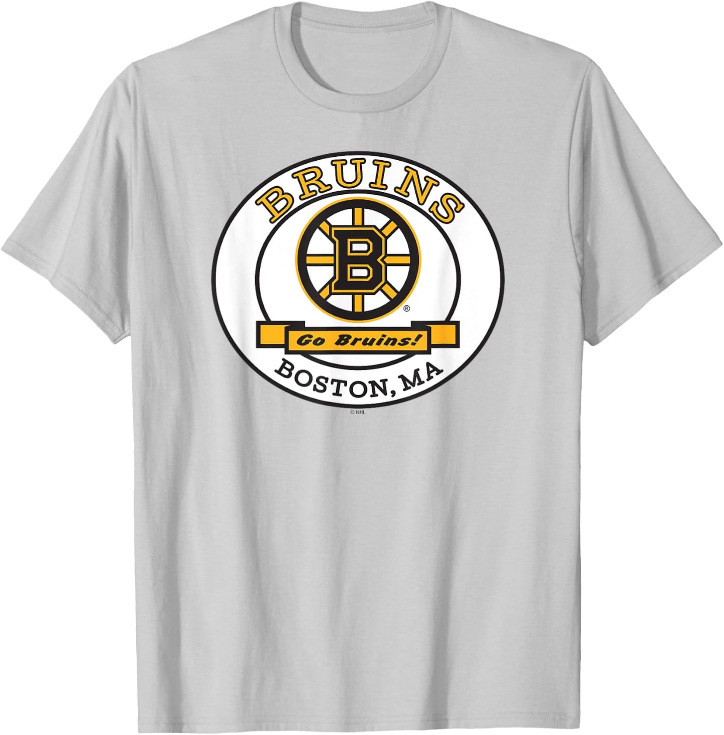 Boston Bruins Go Gray Officially Licensed T-Shirt - T-Shirt | Ash
