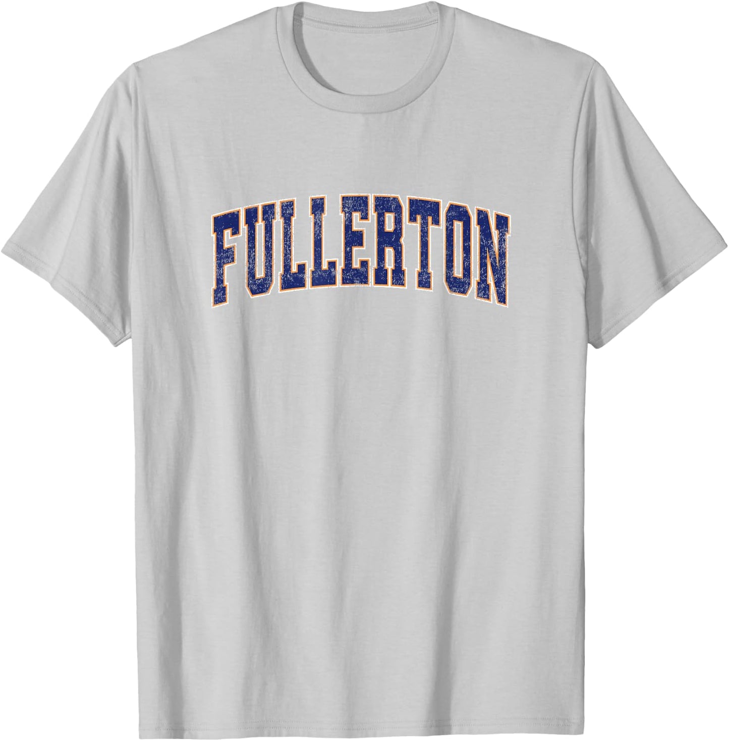 Fullerton California CA Vintage Athletic Sports T-Shirt - T-Shirt | Ash