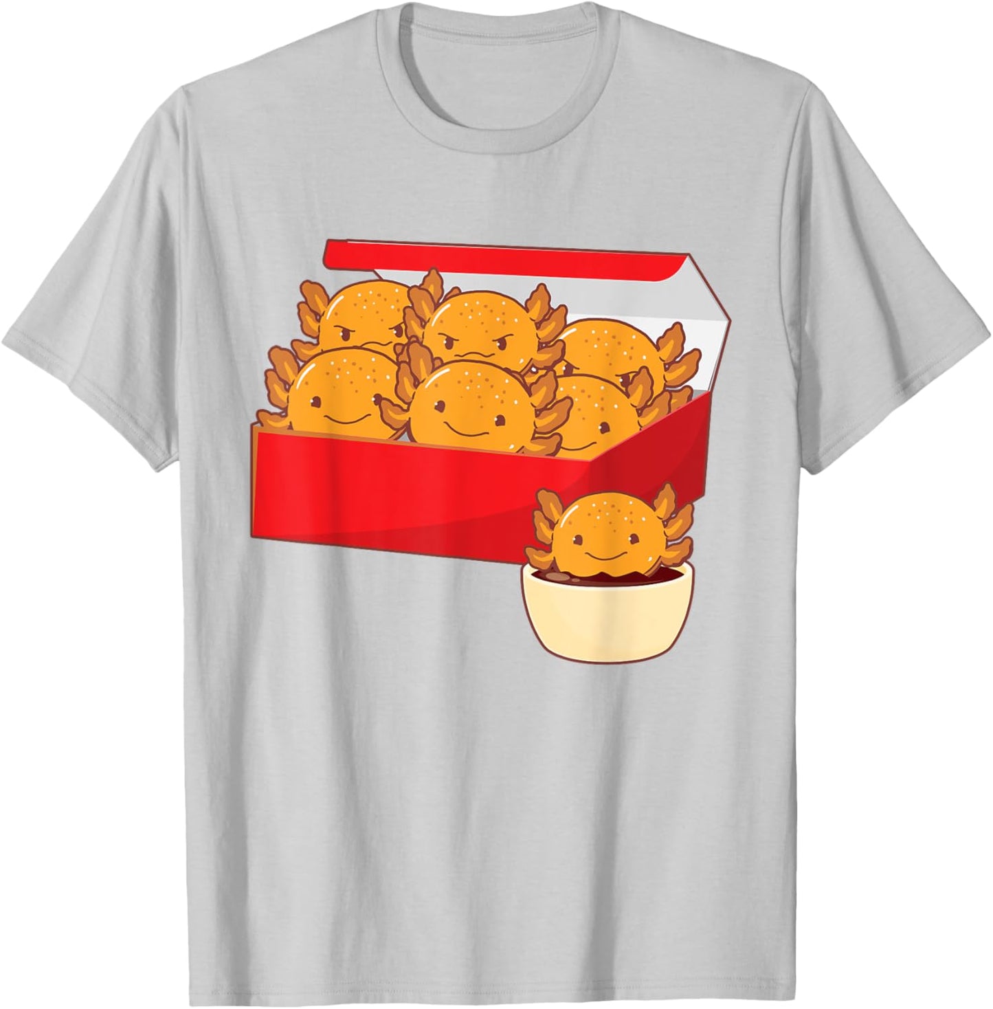Axolotl Nuggets Axolotls T-Shirt - T-Shirt | Ash