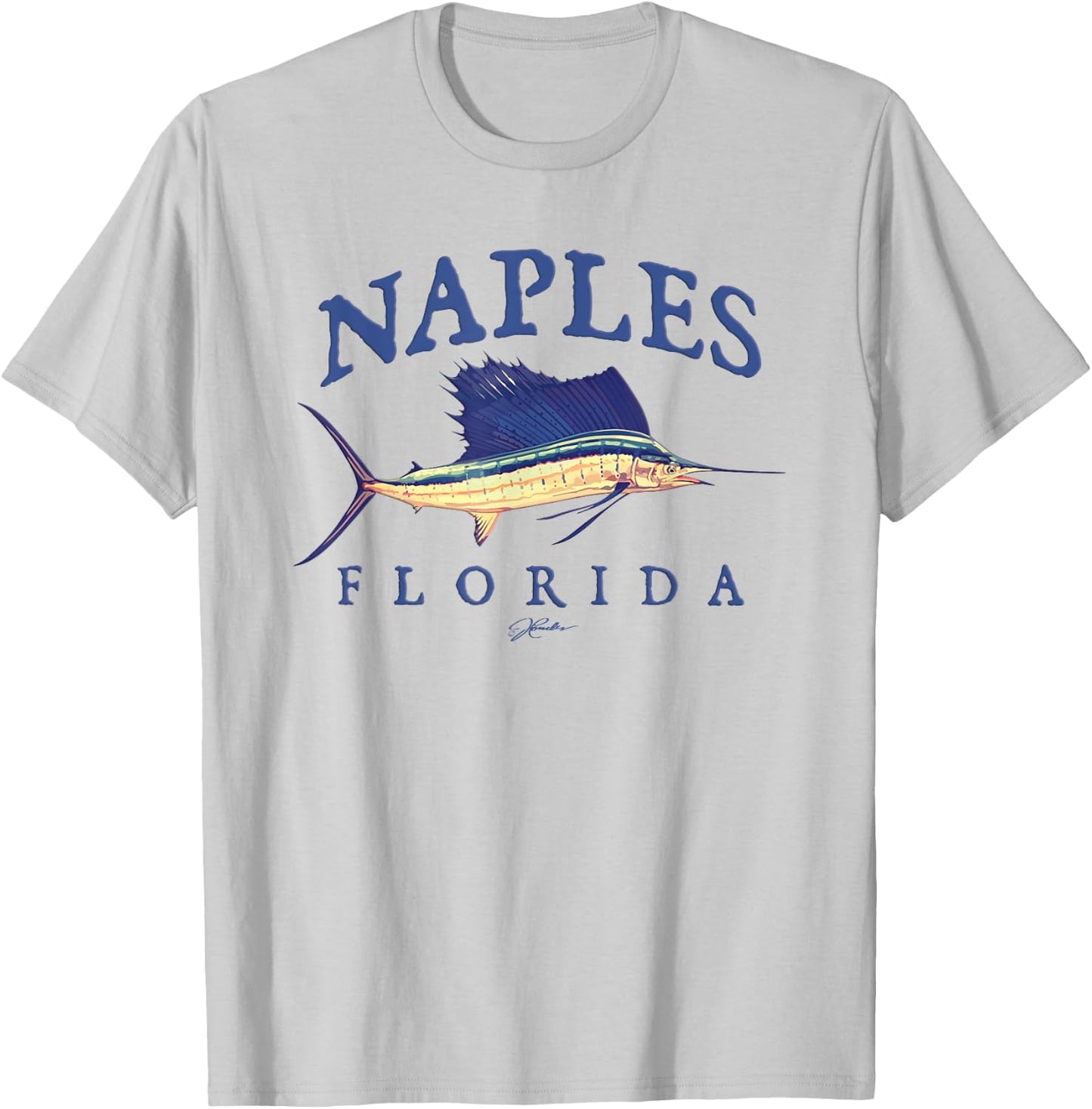 JCombs: Naples, FL, Vintage Sailfish T-Shirt - T-Shirt | Ash