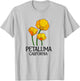 Petaluma California CA Poppy Flower State City Vintage T-Shirt - T-Shirt | Ash