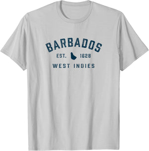 Vintage Barbados Preppy Throwback Retro Vacation Souvenir T-Shirt - T-Shirt | Ash