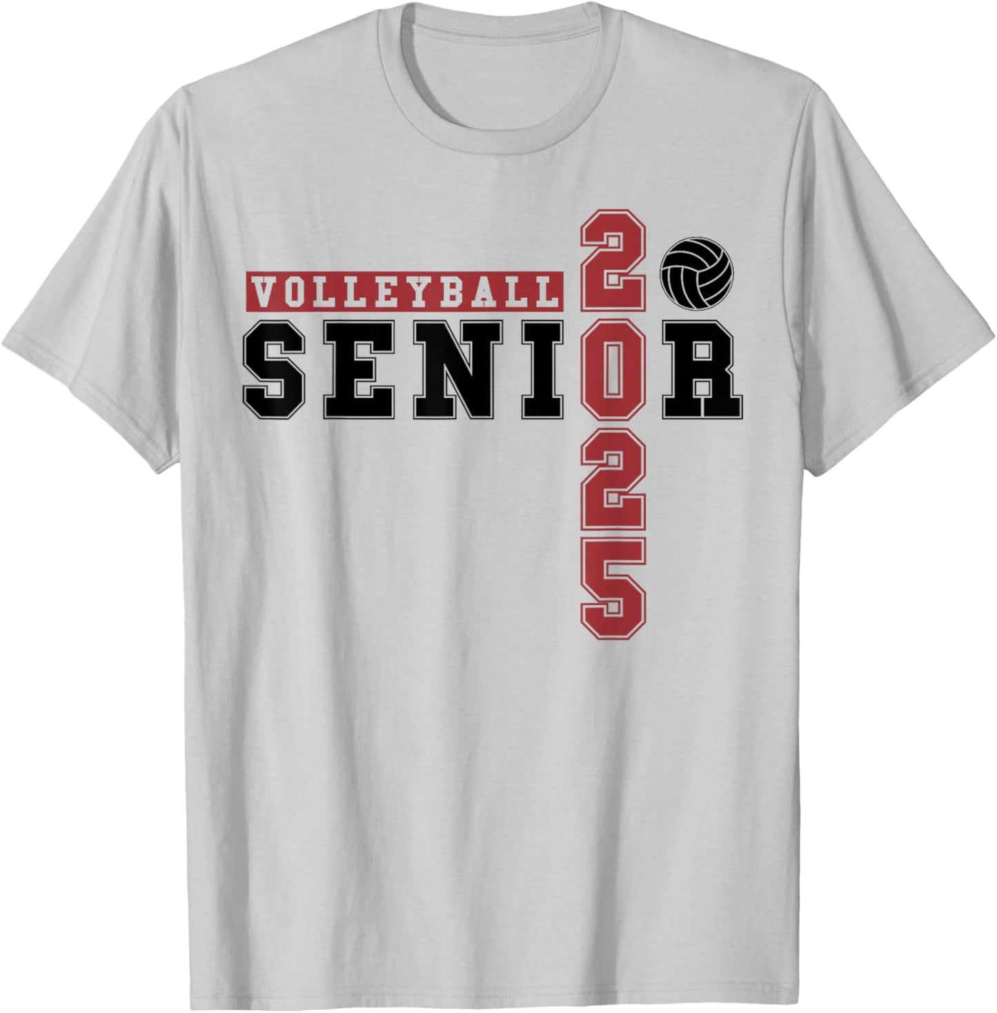 Volleyball Senior Night Volleyball Senior 2025 Graduation 35 T-Shirt - T-Shirt | Ash
