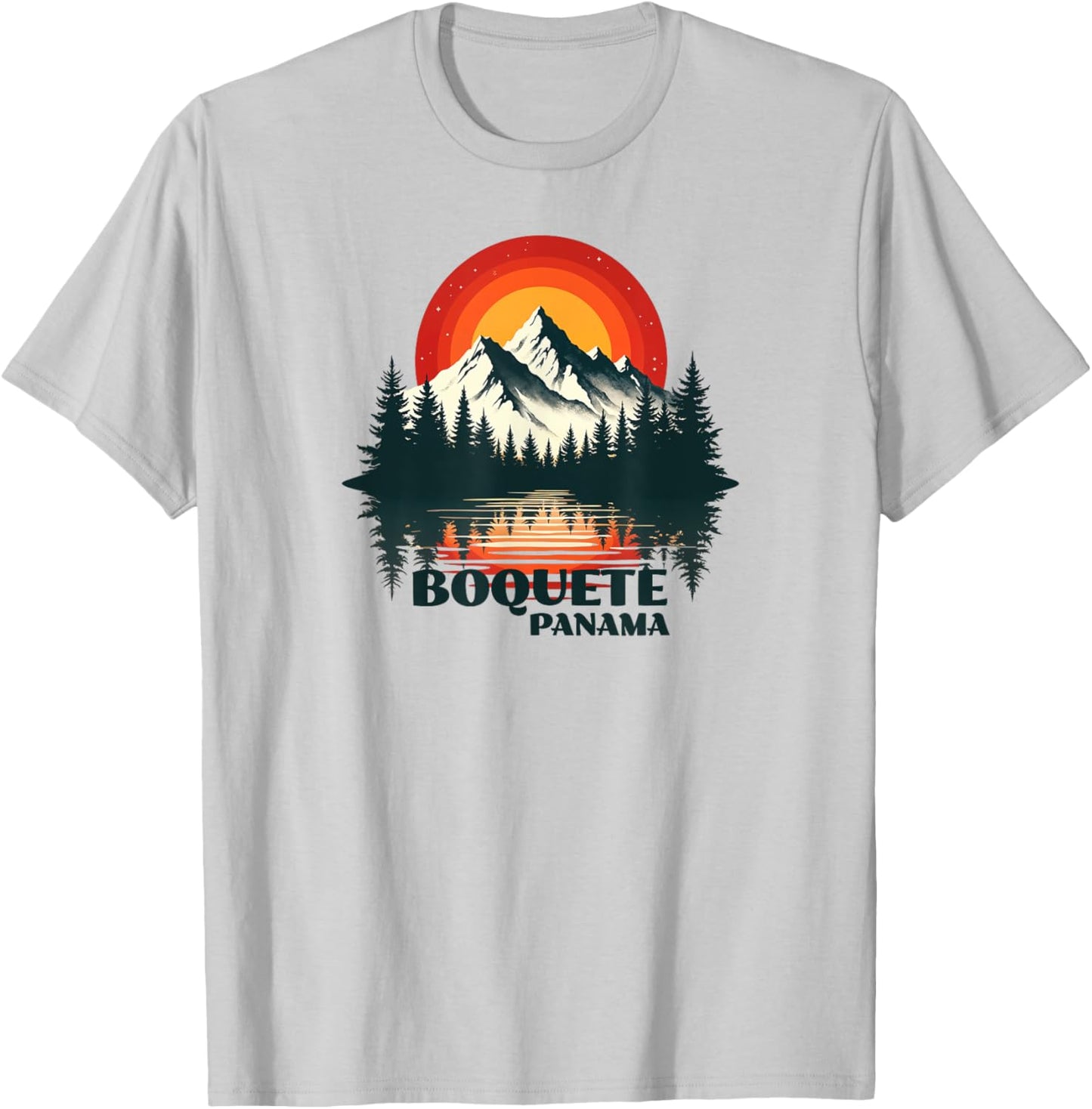 Boquete Panama Scenic Mountain Adventure Outdoor Design T-Shirt - T-Shirt | Ash