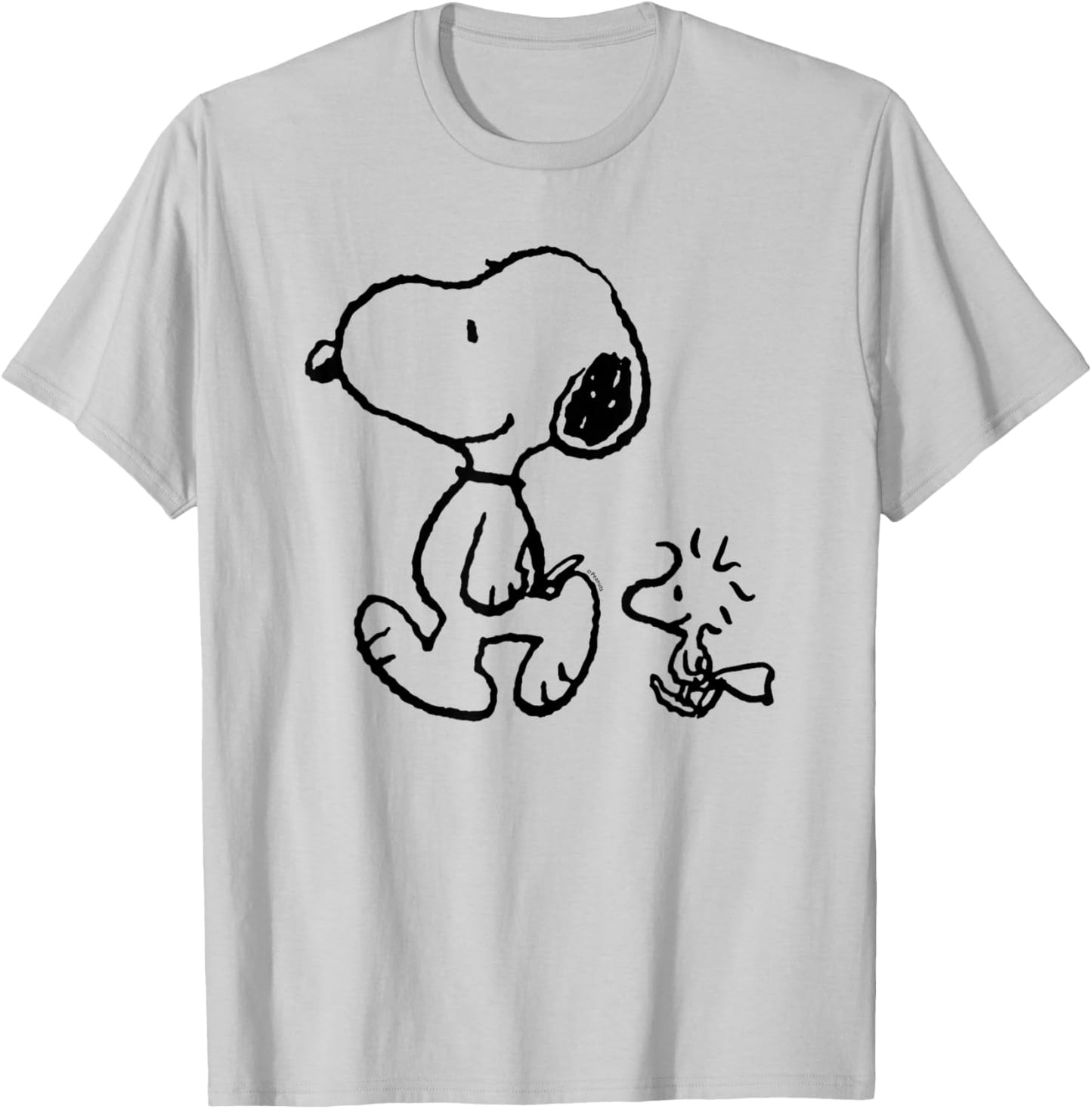 Peanuts - Snoopy Woodstock Walk T-Shirt - T-Shirt | Ash
