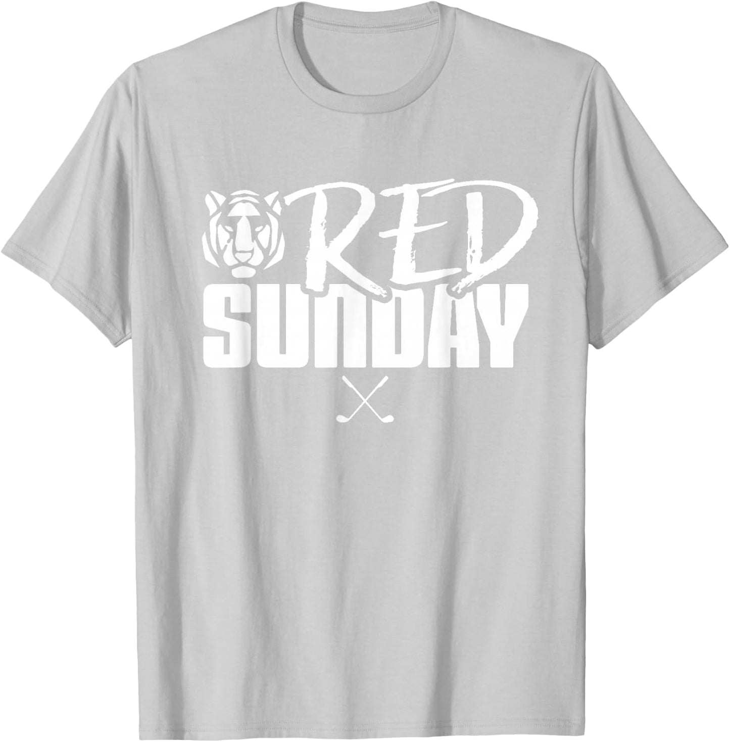 Tiger Red Sunday Golf T-Shirt - T-Shirt | Ash