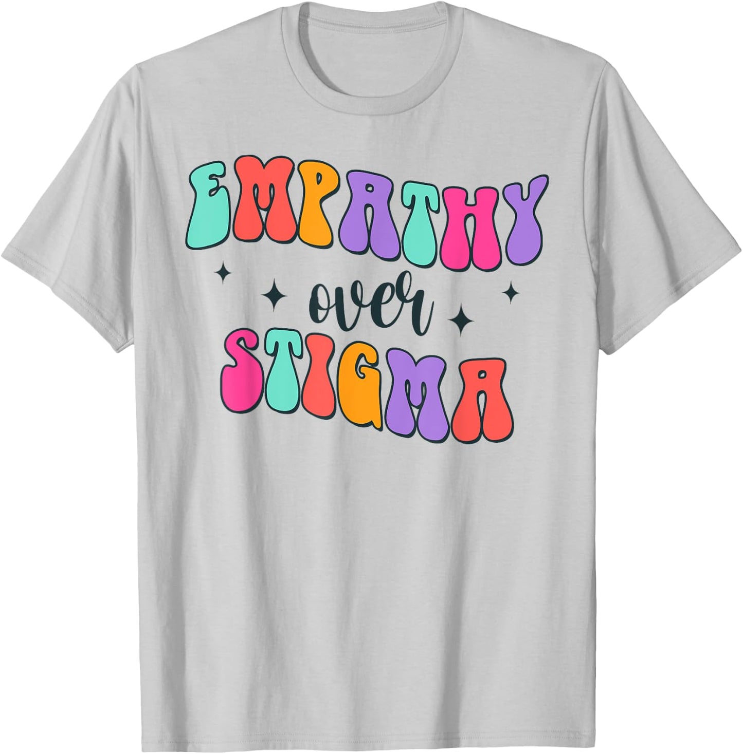Addiction Counselor Recovery Overdose Empathy Over Stigma T-Shirt - T-Shirt | Ash