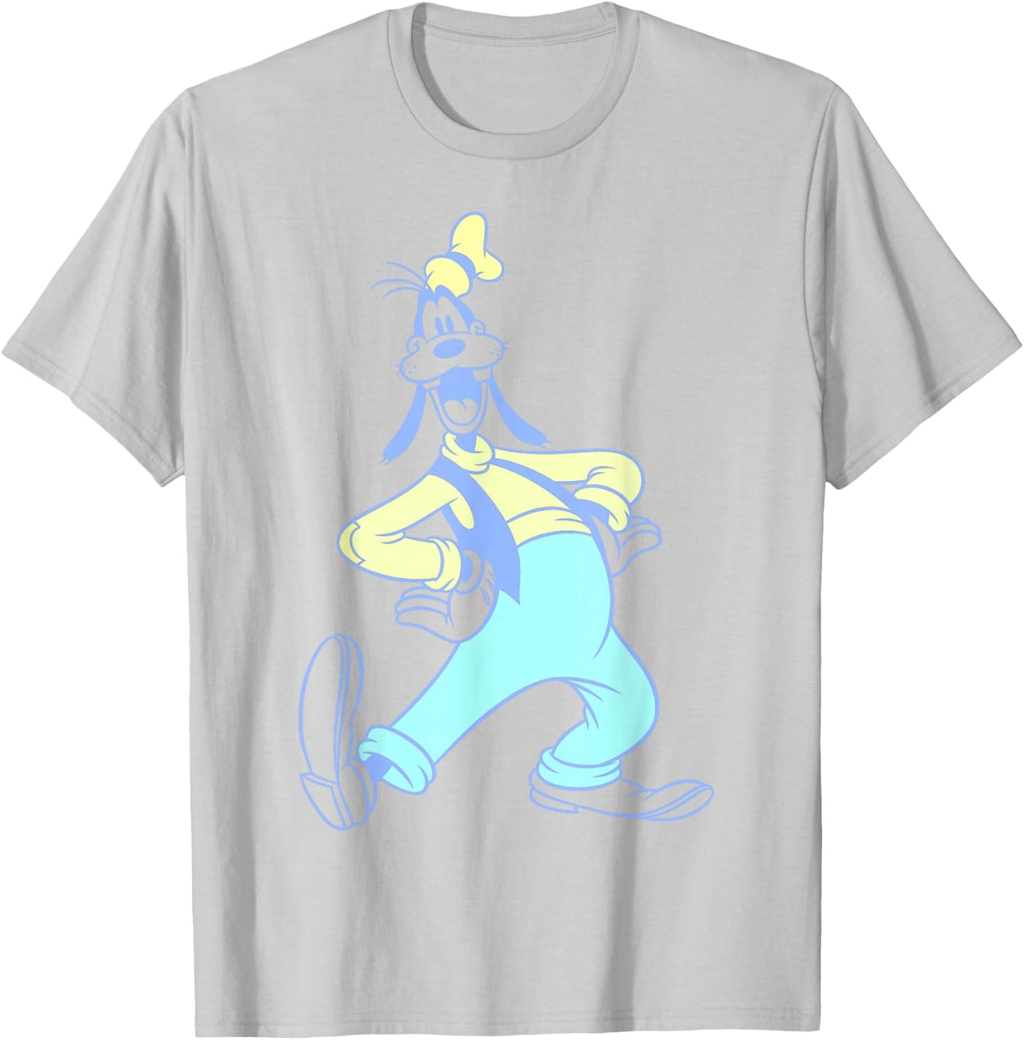 Disney Mickey And Friends Goofy Neon Portrait T-Shirt - T-Shirt | Ash
