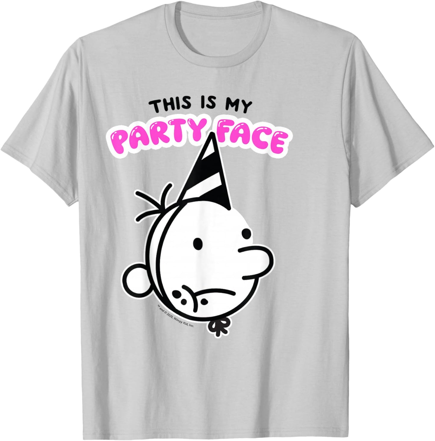 Diary of a Wimpy Kid Party Face T-Shirt - T-Shirt | Ash