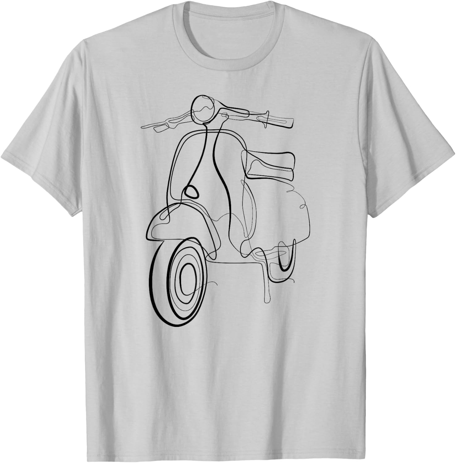 Scooter Moped Retro Italy Scooter T-Shirt - T-Shirt | Ash