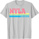 NYLA Name Personalized Cute Idea Groovy Women NYLA T-Shirt - T-Shirt | Ash