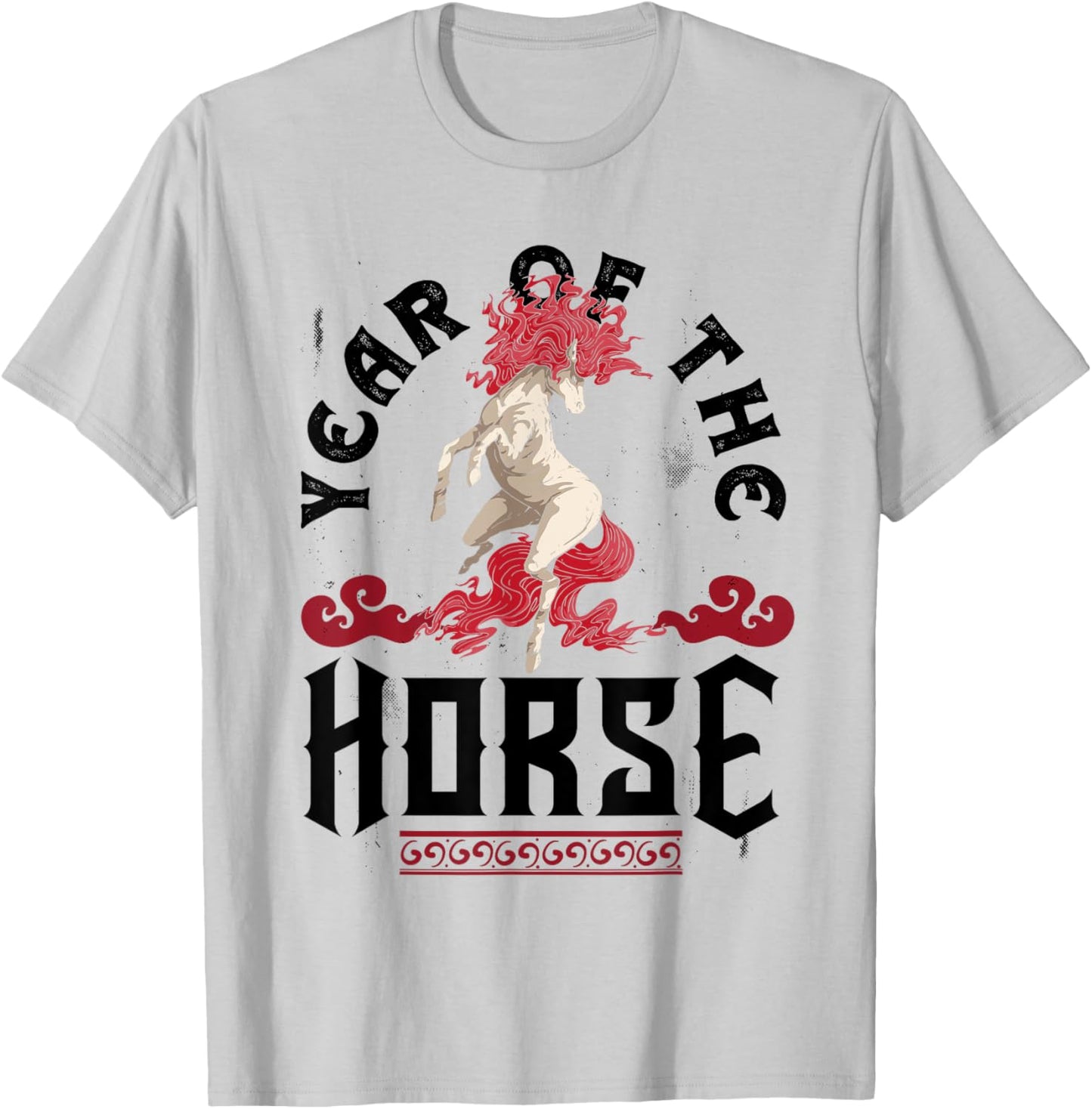 Chinese Zodiac Chinese New Year Horse Year Of The Horse T-Shirt - T-Shirt | Ash