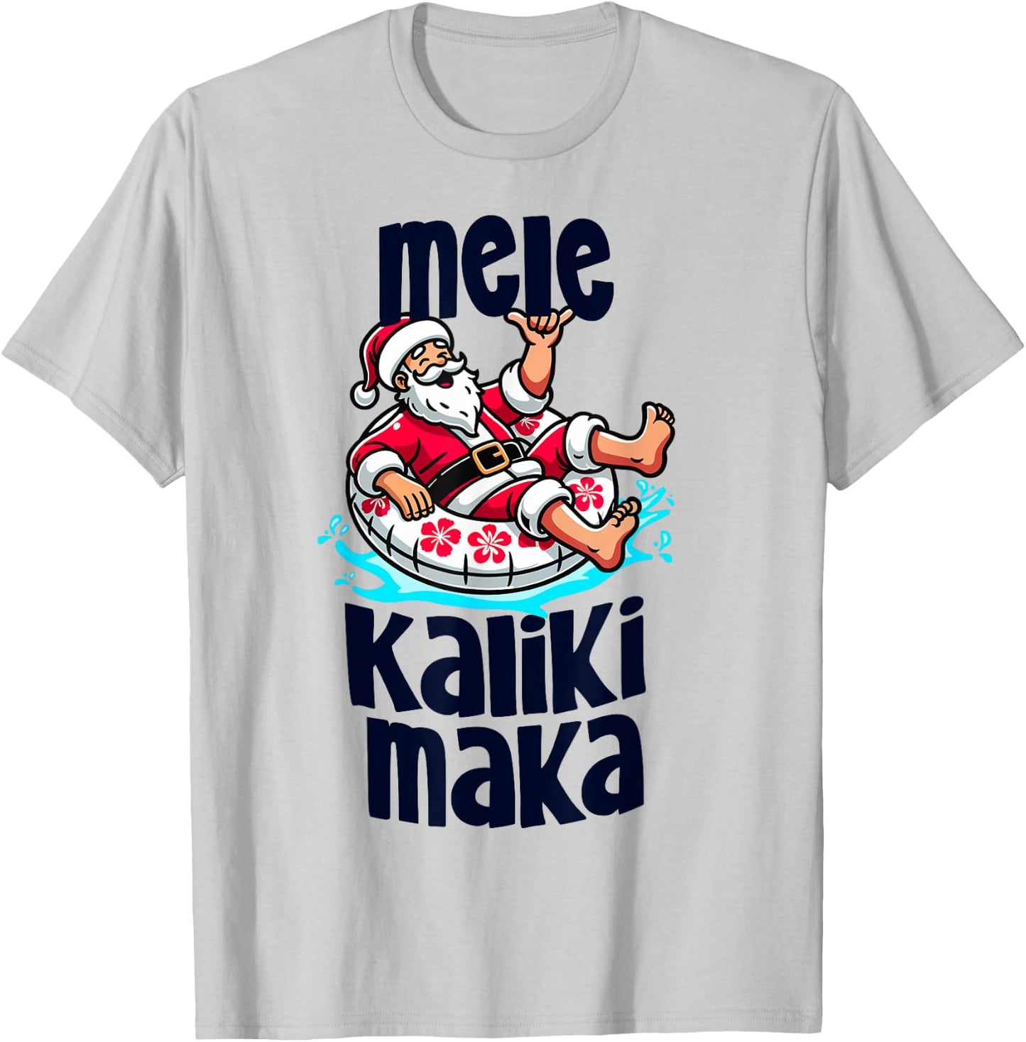Funny Mele Kalikimaka Family Vacation Hawaiian Christmas T-Shirt - T-Shirt | Ash