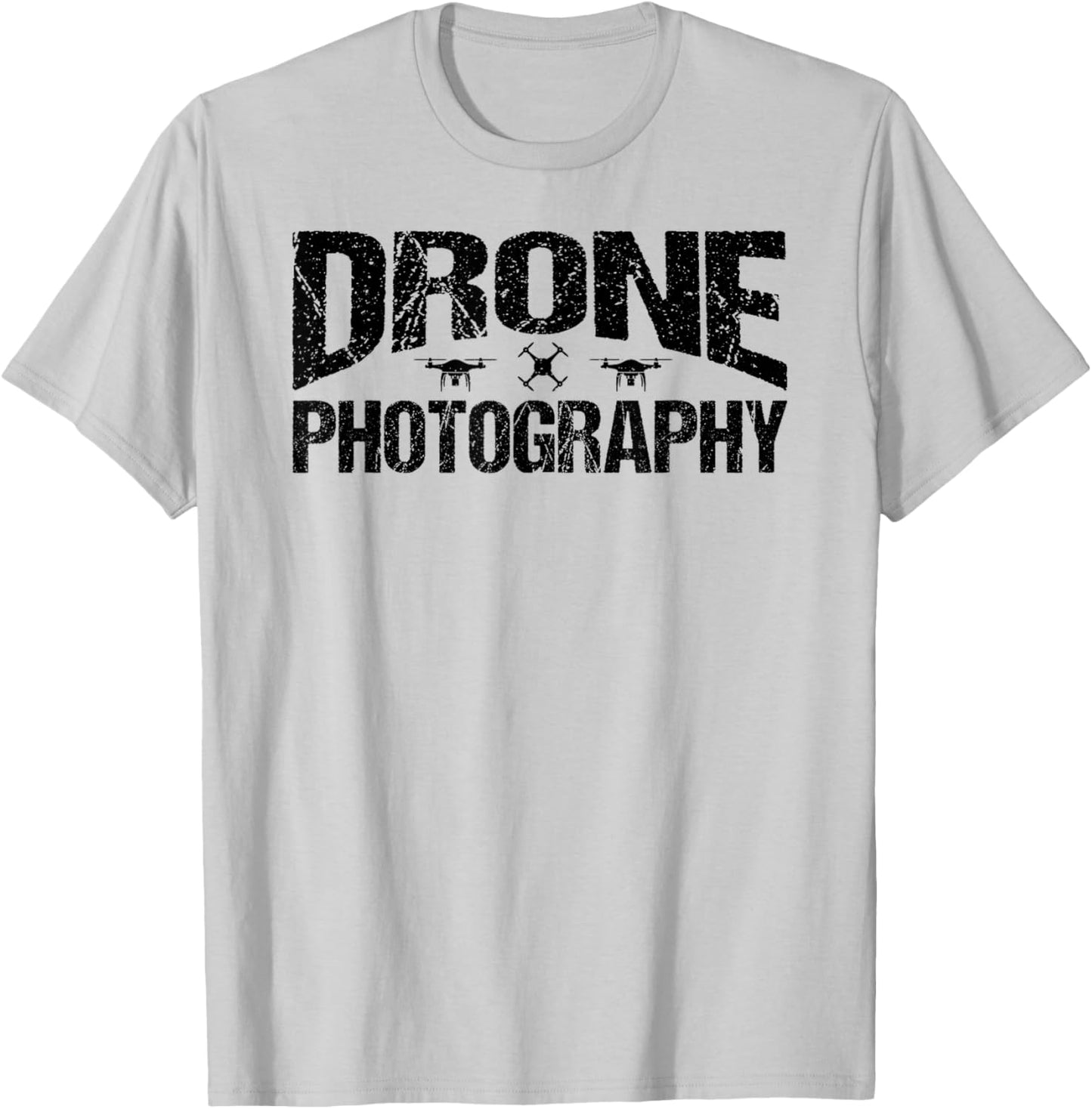 Drone Photography Aerial T-Shirt - T-Shirt | Ash
