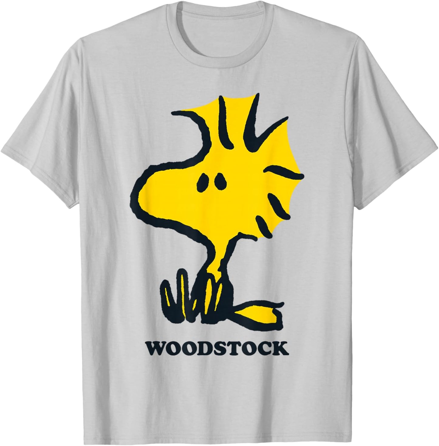 Peanuts Woodstock Sat Down T-Shirt - T-Shirt | Ash