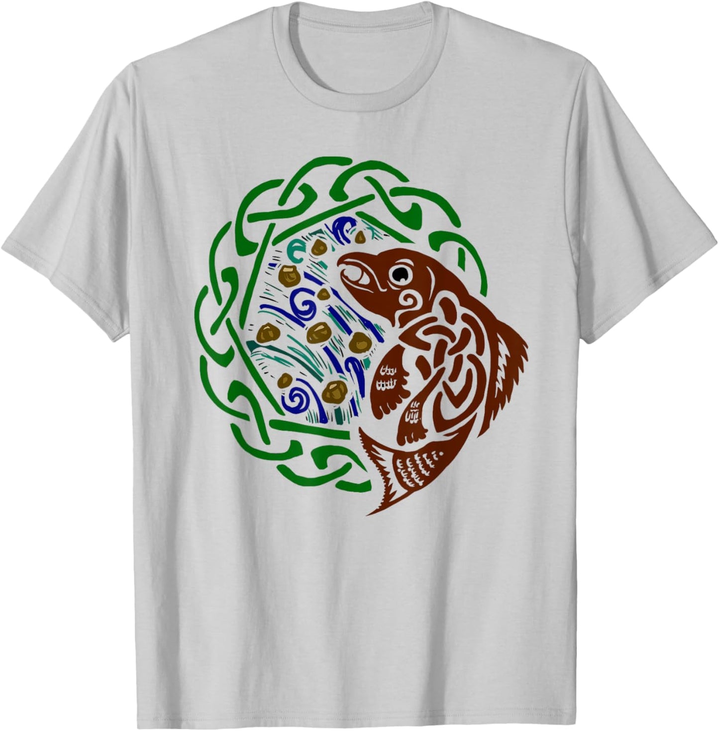 Salmon of Knowledge T-Shirt - T-Shirt | Ash