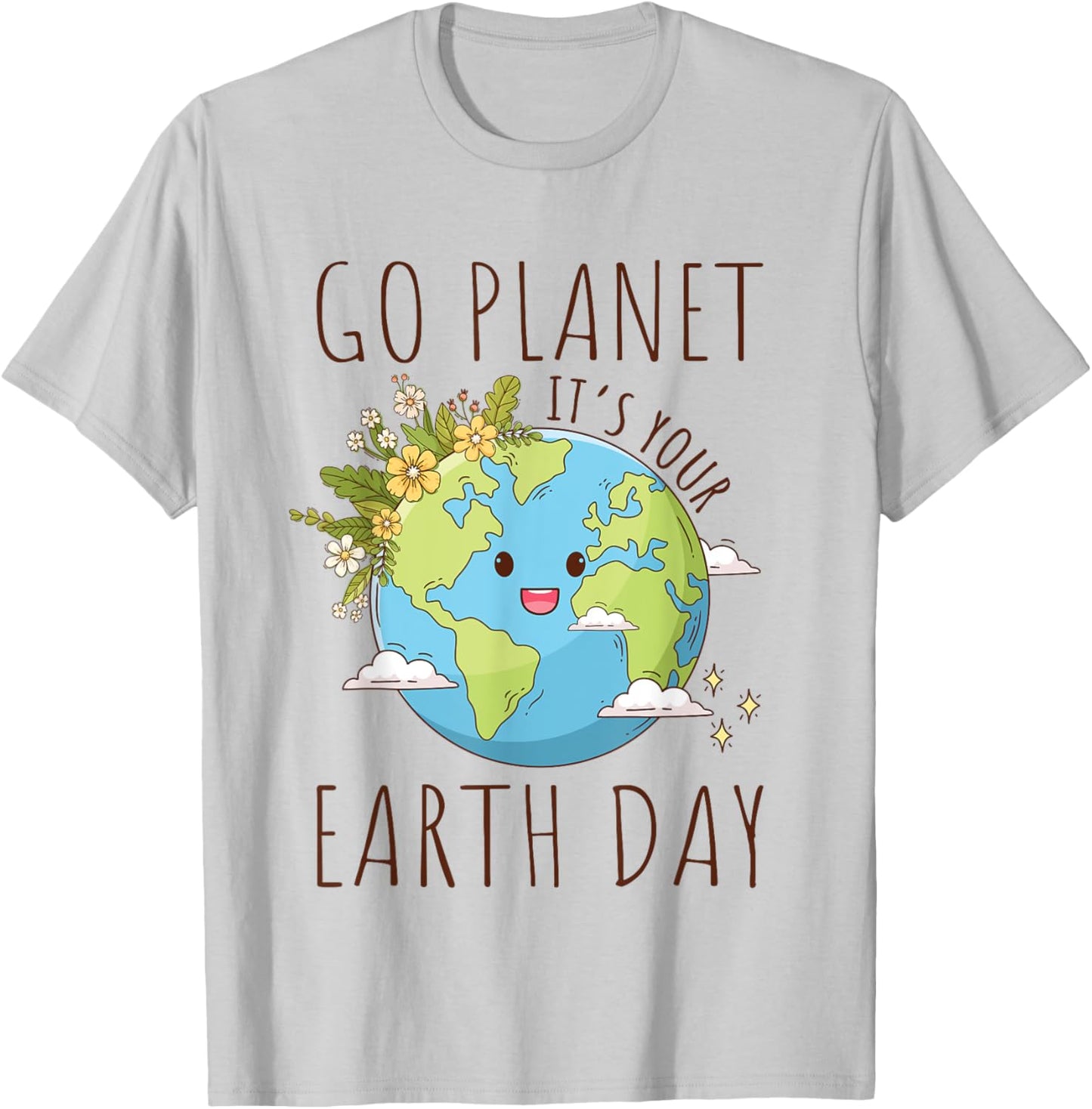 Go Planet Its Your Earth Day 2024 Teacher Women Toddler Kids T-Shirt - T-Shirt | Ash